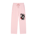 Solid Color Straight-Leg Sweatpants