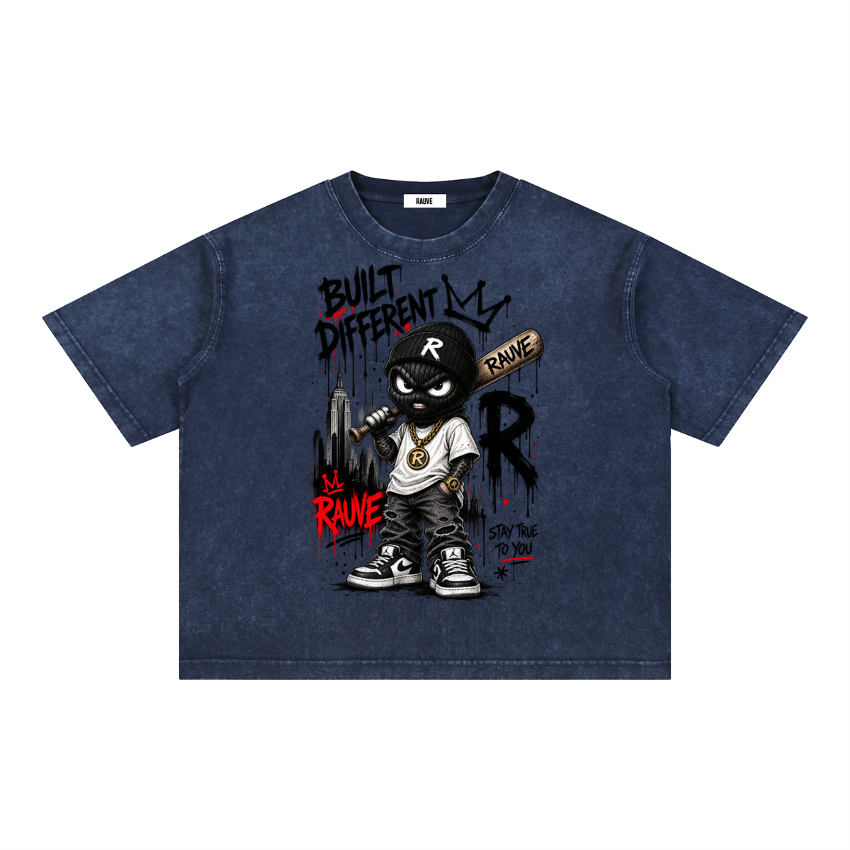 Mineral Wash Boxy Cotton T-Shirt