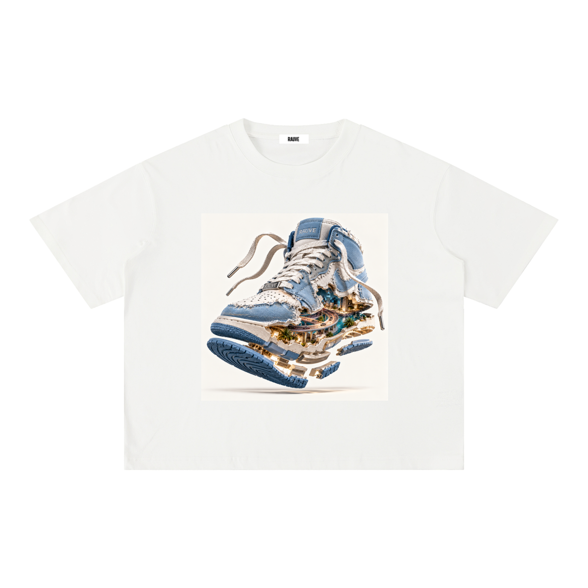 Mineral Wash Boxy Cotton T-Shirt