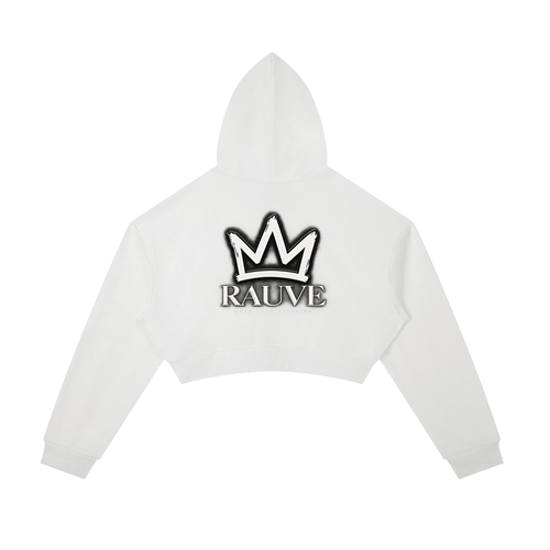 Essential Cropped Zip-Up Hoodie