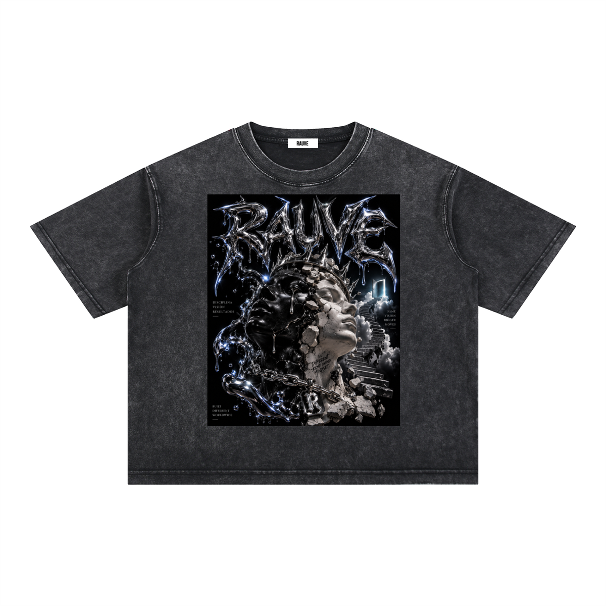 Mineral Wash Boxy Cotton T-Shirt