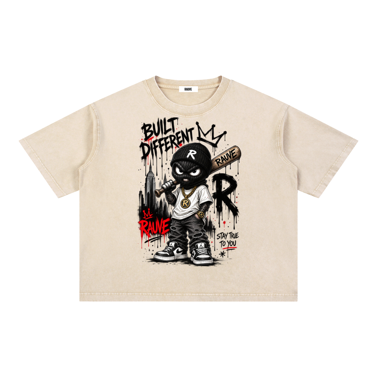 Mineral Wash Boxy Cotton T-Shirt