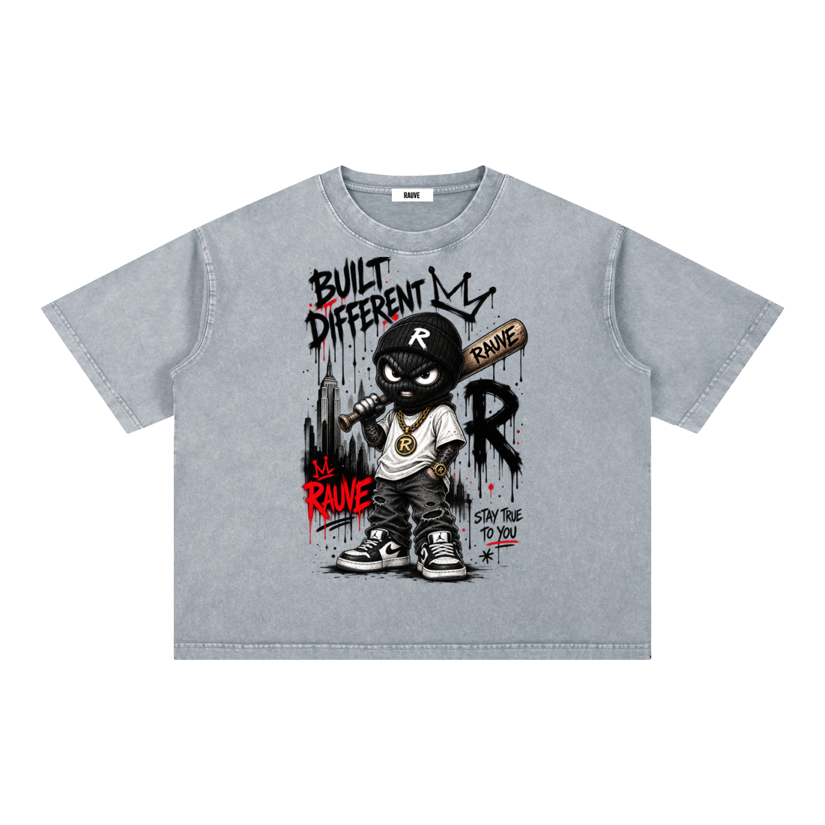 Mineral Wash Boxy Cotton T-Shirt