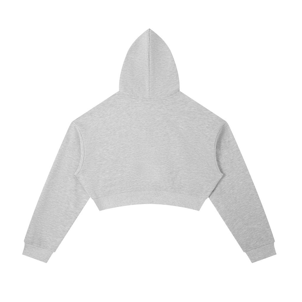 Essential Cropped Zip-Up Hoodie