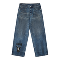 Vintage Wash Baggy Denim Jeans