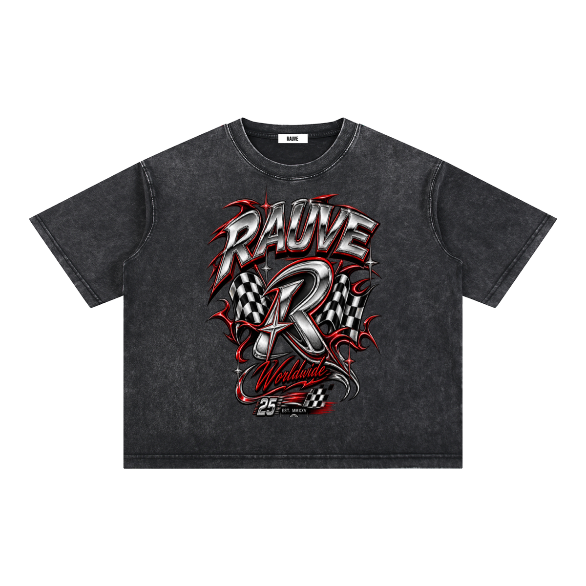 Mineral Wash Boxy Cotton T-Shirt