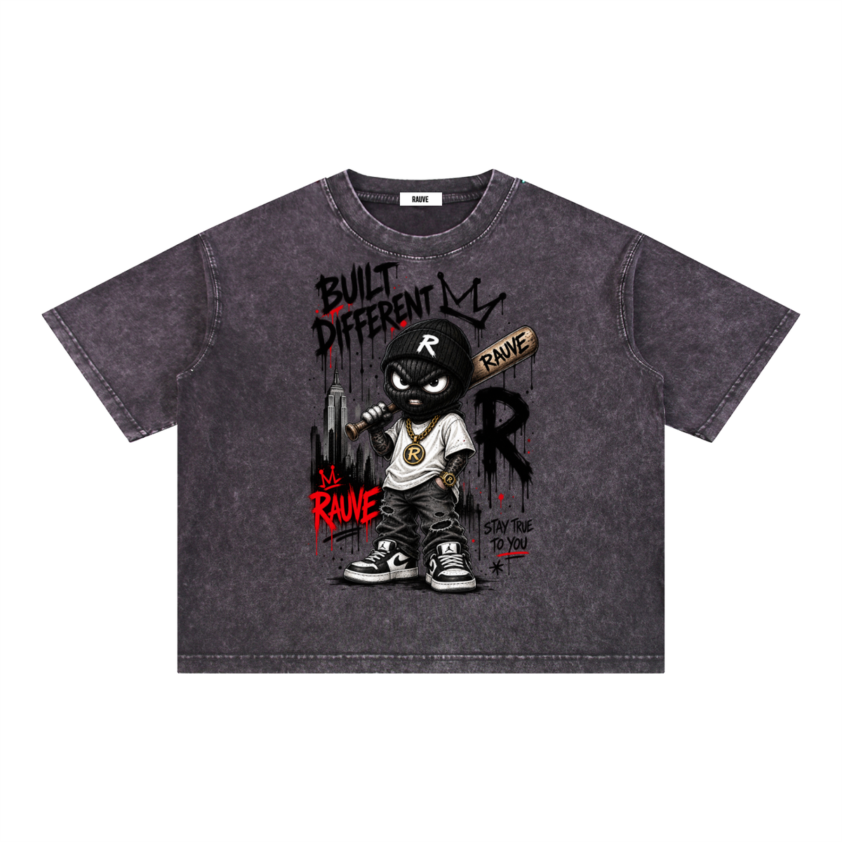 Mineral Wash Boxy Cotton T-Shirt