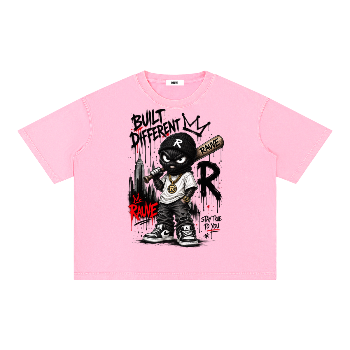 Mineral Wash Boxy Cotton T-Shirt