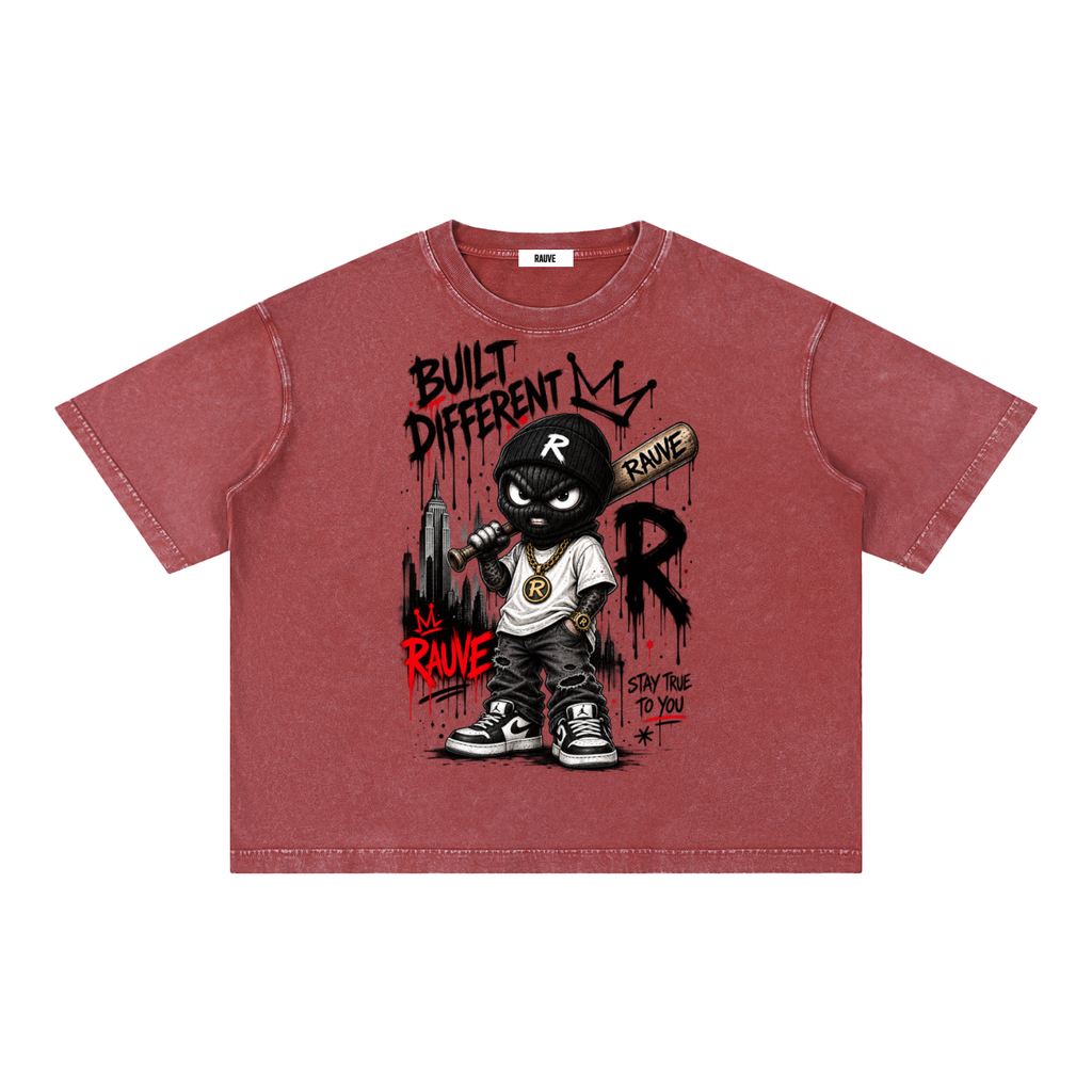 Mineral Wash Boxy Cotton T-Shirt