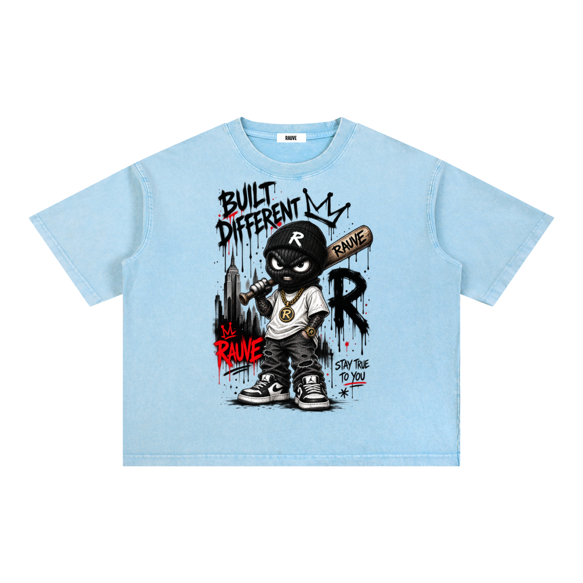 Mineral Wash Boxy Cotton T-Shirt