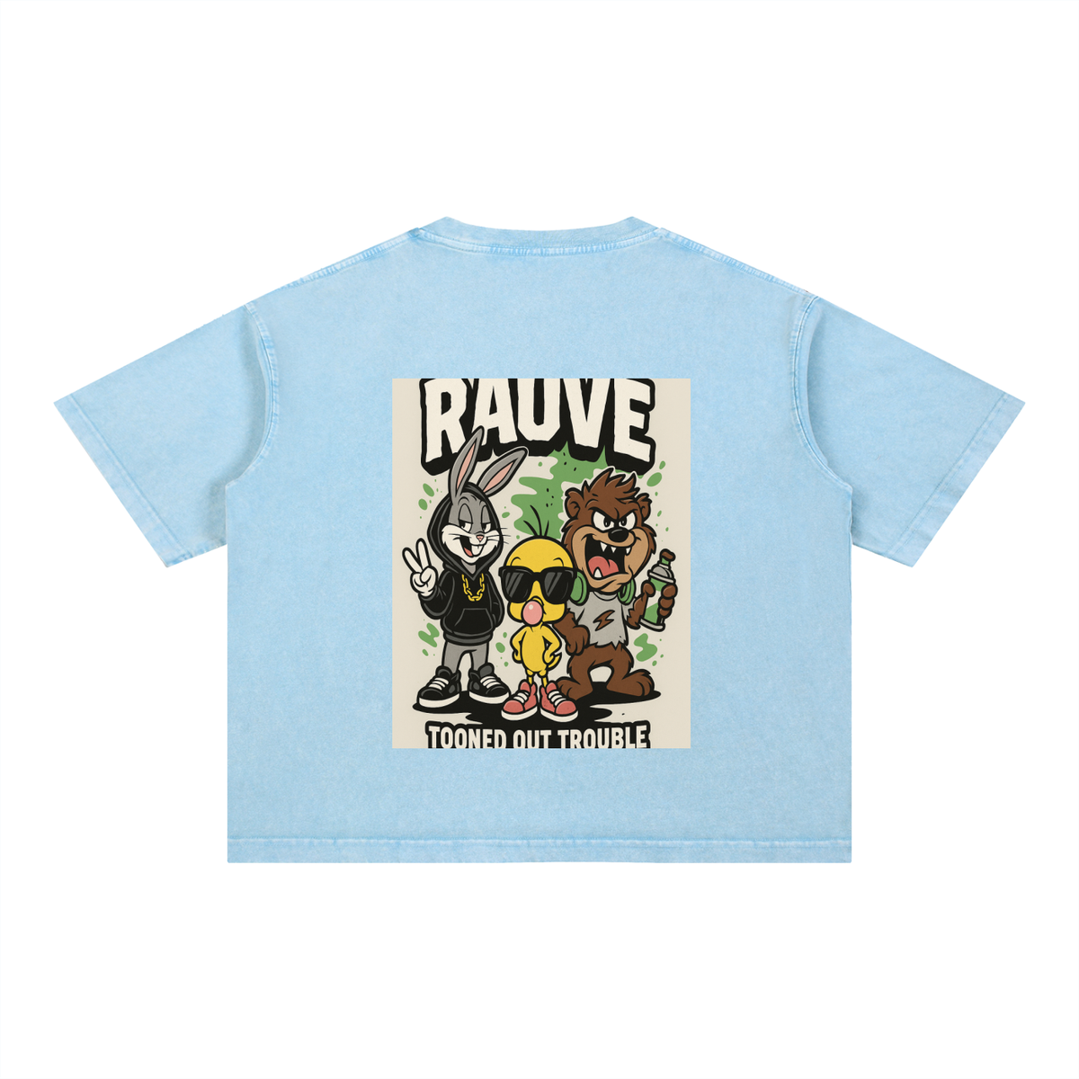 Mineral Wash Boxy Cotton T-Shirt