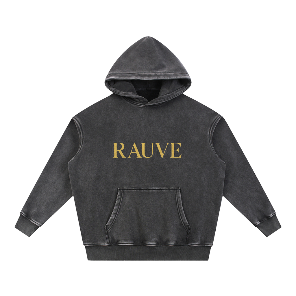 Snow Wash Fleece Oversize Hoodie
