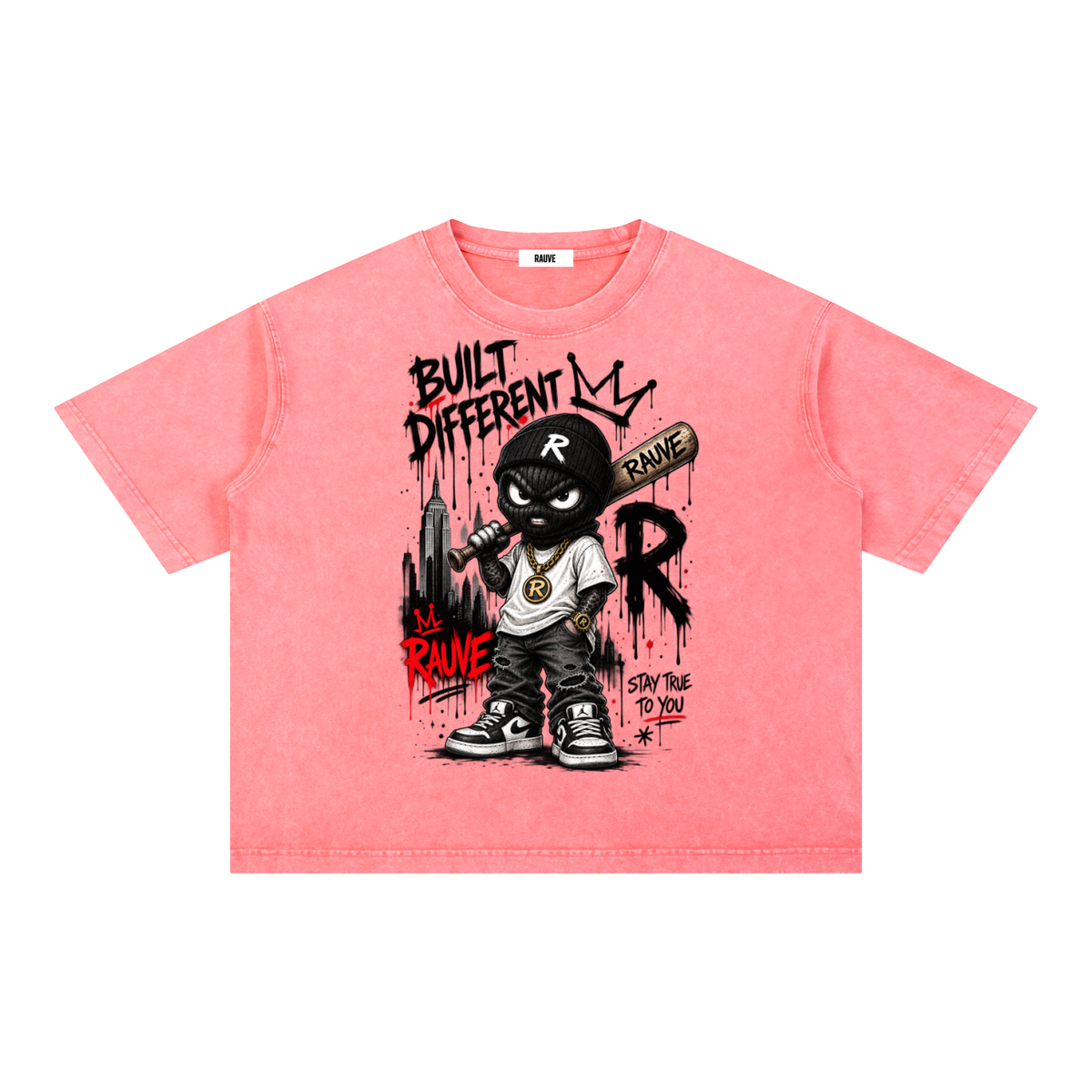 Mineral Wash Boxy Cotton T-Shirt